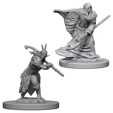 Wizkids 72641 Dungeons & Dragons Nolzur`s Marvelous Unpainted Miniatures: Elf Male Druid