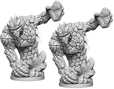 Wizkids 73357 Pathfinder Deep Cuts Unpainted Miniatures: Medium Earth Elemental