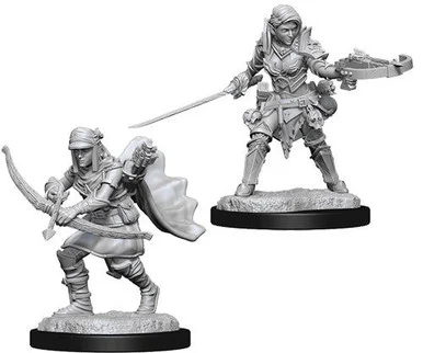 Wizkids 73545 Pathfinder Deep Cuts Unpainted Miniatures: Female Half-Elf Ranger