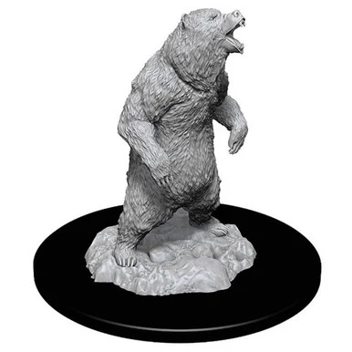 WizKids 73551 WizKids Deep Cuts Unpainted Miniatures: Grizzly Bear