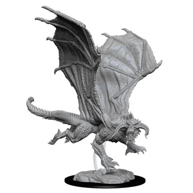 Wizkids 73682 Dungeons & Dragons Nolzur`s Marvelous Unpainted Miniatures: Young Black Dragon