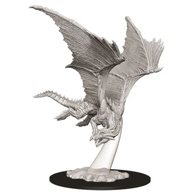 Wizkids 73710 Dungeons & Dragons Nolzur's Marvelous Unpainted Miniatures: Young Bronze Dragon
