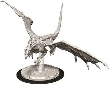 Wizkids 73712 Dungeons & Dragons Nolzur's Marvelous Unpainted Miniatures: Young White Dragon
