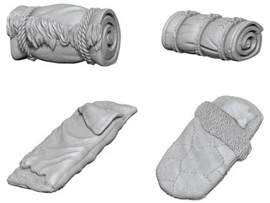 Wizkids 73859 WizKids Deep Cuts Unpainted Miniatures: Bedrolls