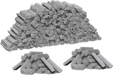 Wizkids 73868 WizKids Deep Cuts Unpainted Miniatures: Piles of Wood
