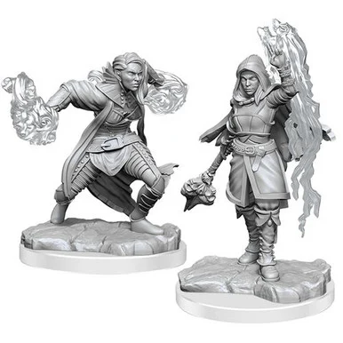 Wizkids 90410 Dungeons & Dragons: Nolzur's Marvelous Unpainted Miniatures: Female Half-Elf Warlock