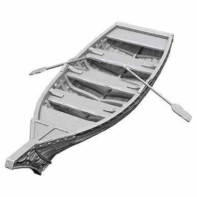 Wizkids 90503 WizKids Deepcuts Unpainted Miniatures: Rowboat & Oars
