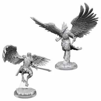 Wizkids 90521 Dungeons & Dragons Nolzur's Marvelous Unpainted Miniatures: Aarakocra Paladins