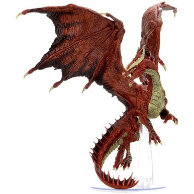 Wizkids 96032 Dungeons & Dragons Icons of the Realms: Adult Red Dragon Premium Figure