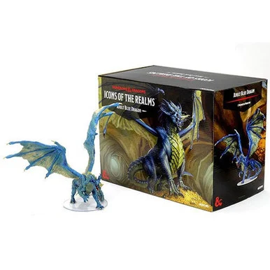 Wizkids 96033 Dungeons & Dragons Icons of the Realms: Adult Blue Dragon Premium Figure