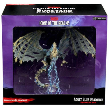 Wizkids 96038 Dungeons & Dragons Icons of the Realms Boneyard Premium Blue Dracolich