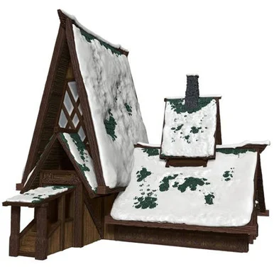 Wizkids 96048 Dungeons & Dragons Icons of the Realms: Icewind Dale Rime of the Frostmaiden Lodge Papercraft Set