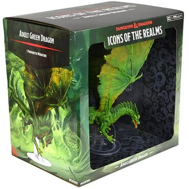 Wizkids 96055 Dungeons & Dragons Icons of the Realms: Adult Green Dragon Premium Figure