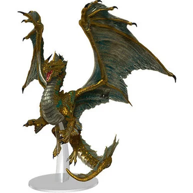 Wizkids 96145 Dungeons & Dragons Icons of the Realms: Adult Bronze Dragon Premium Figure