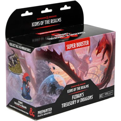 Wizkids 96147 Dungeons & Dragons Icons of the Realms: Fizban`s Treasury of Dragons Super Booster Box