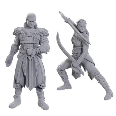 Wizkids 96368: Dungeons & Dragons: Nolzur's Marvelous Unpainted Miniatures - Special Edition Baldur's Gate 3, Jaheira & Halsin