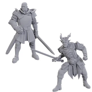 Wizkids 96370: Dungeons & Dragons: Nolzur's Marvelous Unpainted Miniatures - Special Edition Baldur's Gate 3, Ulder Ravengard & Zevlor