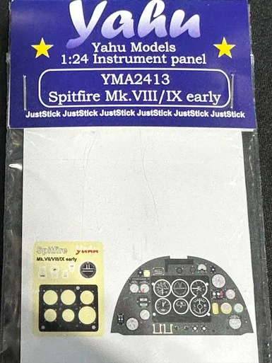 1/24 Yahu Instrument Panel for Spitfire Mk. VIII/IX Early - Yahu Models
