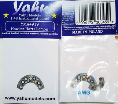 1/32 YAHU Models Hawker Hart/Demon Instrument Panel for AMG