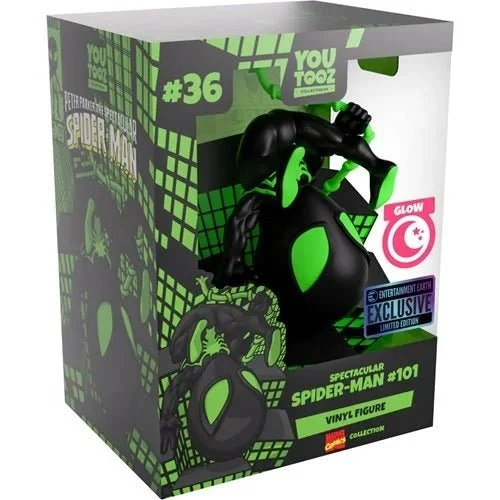 Youtooz - Marvel Comics Collection Spectacular Spider-Man #101 Glow in the Dark Vinyl Figure #36 - Entertainment Earth Exclusive