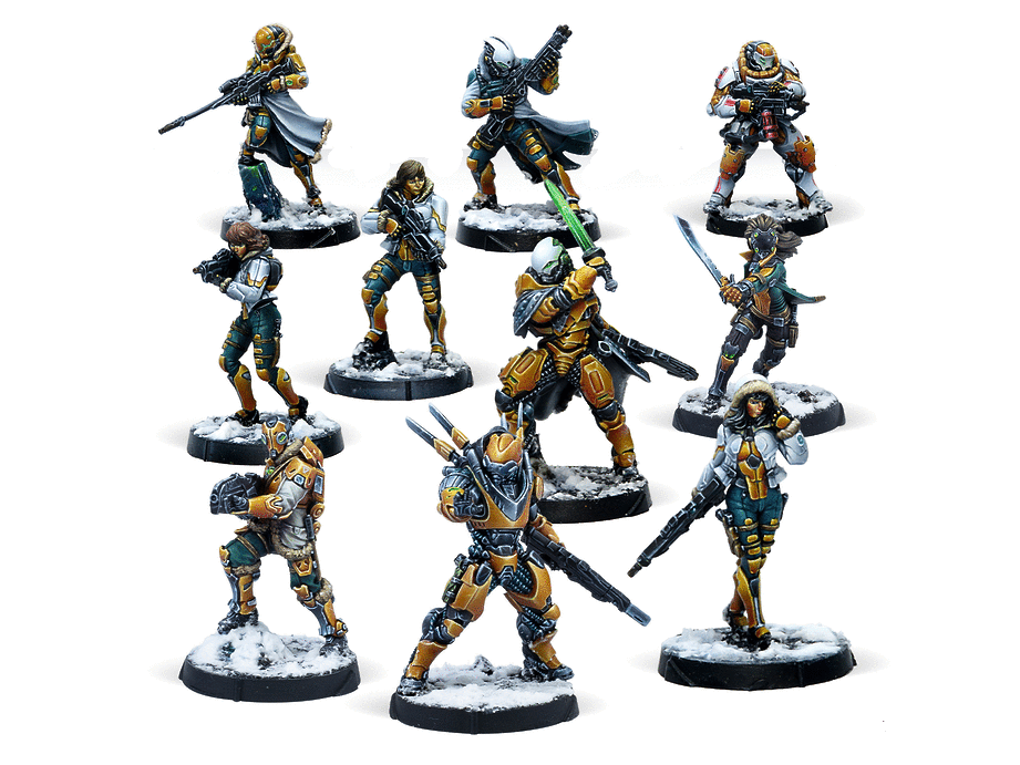 Infinity CodeOne Yu Jing Action Pack Miniature Game Figures - Corvus Belli