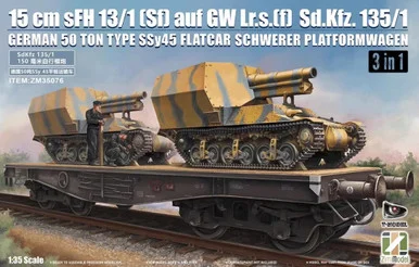 1/35 Zimi Model 15cm sFH 13/1 (Sf) auf GW Lr.s. (f) - Sd.Kfz. 135/1 (3in1) - PREORDER