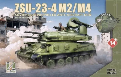 1/35 Zimi Model ZSU-23-4 M2/M4 Soviet Plastic Model Kit