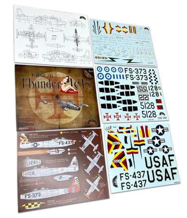1/32 Zotz Decals F-84E/G Thunderjet part 2 USA, Greece & Portugal