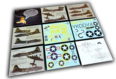 1/32 Zotz Decals B-17F in WWII Heavenly Bodies Part 2